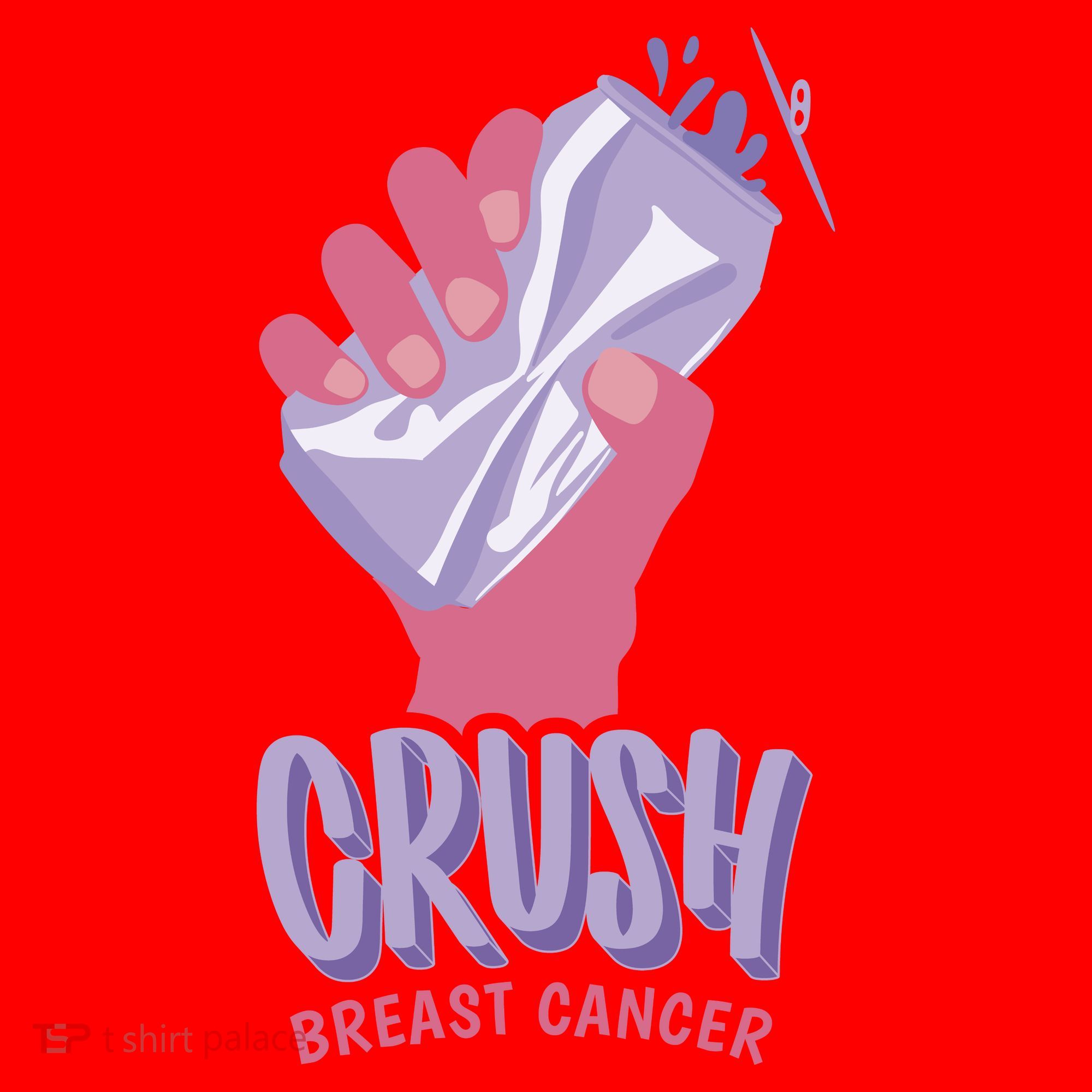 Crush Breast Cancer Can Santa Hat