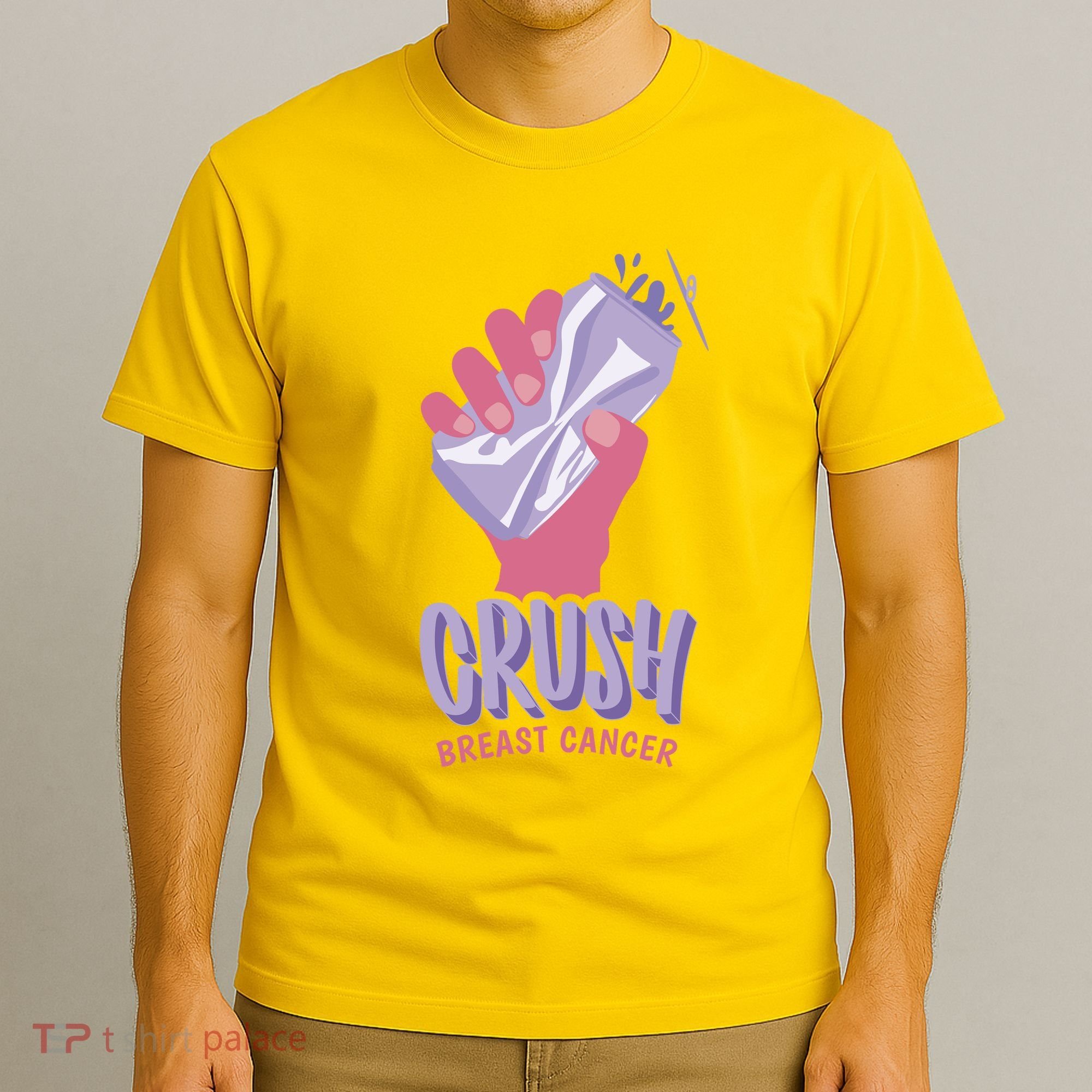 Crush Breast Cancer Can T-Shirt