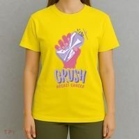 Crush Breast Cancer Can T-Shirt thumb 4