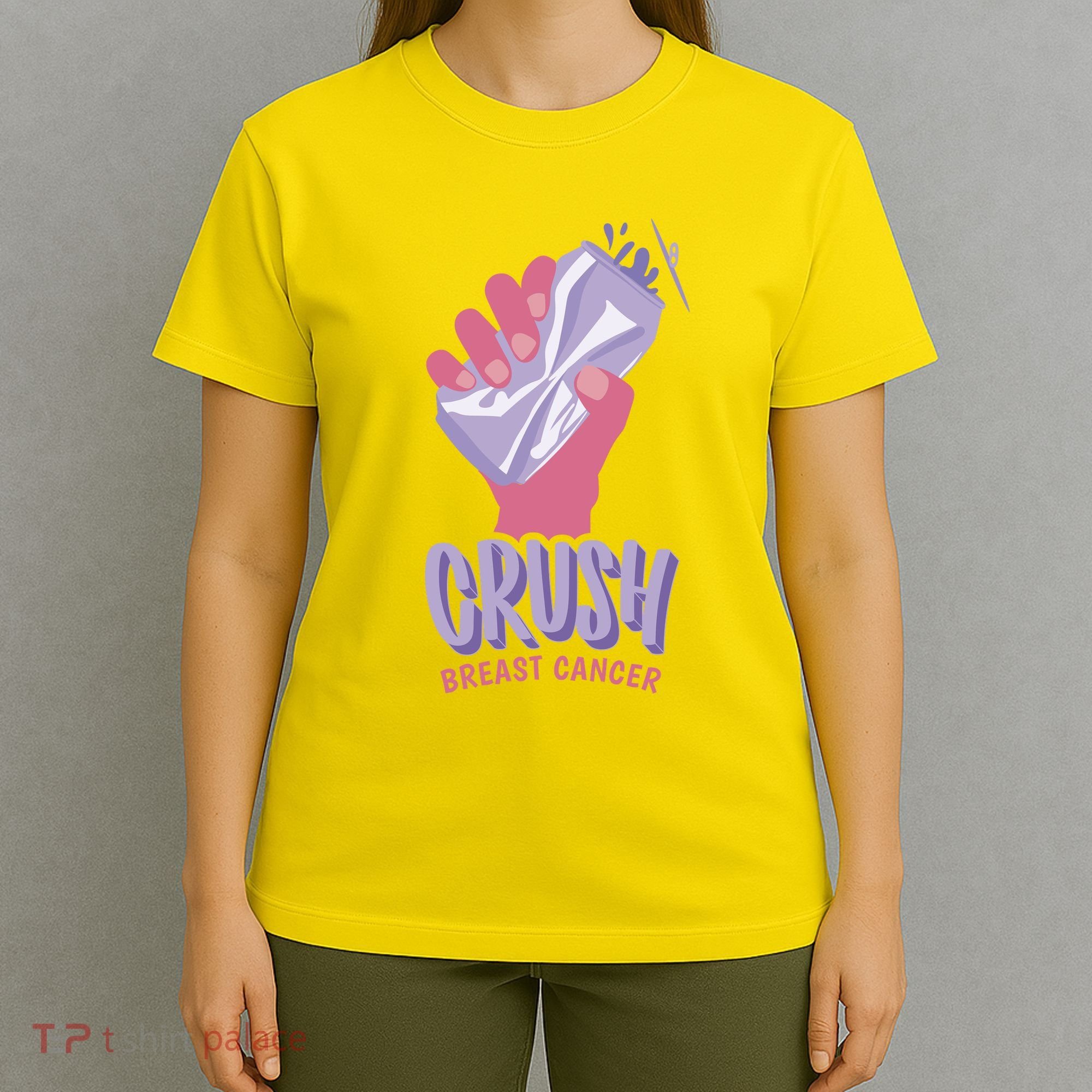 Crush Breast Cancer Can T-Shirt