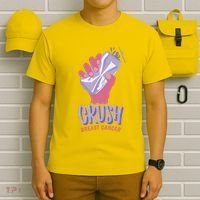 Crush Breast Cancer Can T-Shirt thumb 6