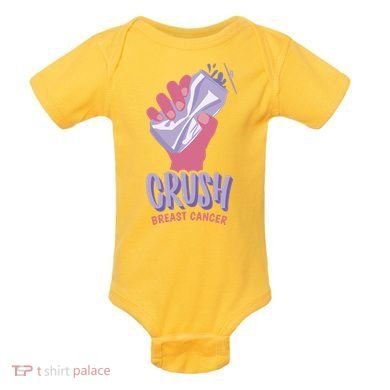 Crush Breast Cancer Can Baby Bodysuit