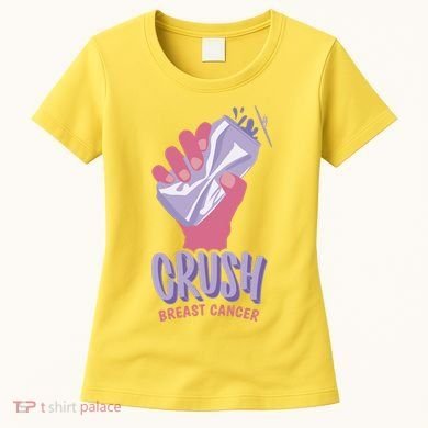 Crush Breast Cancer Can Women's T-Shirt