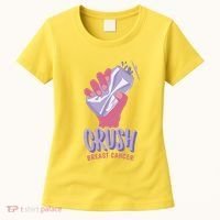 Crush Breast Cancer Can Women's T-Shirt thumb 0