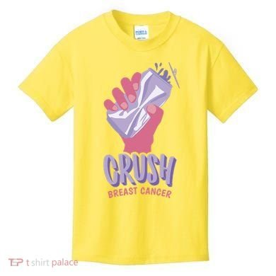 Crush Breast Cancer Can Kids T-Shirt