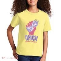 Crush Breast Cancer Can Kids T-Shirt thumb 2