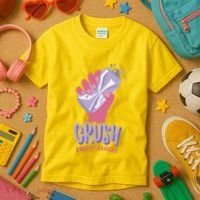 Crush Breast Cancer Can Kids T-Shirt thumb 3