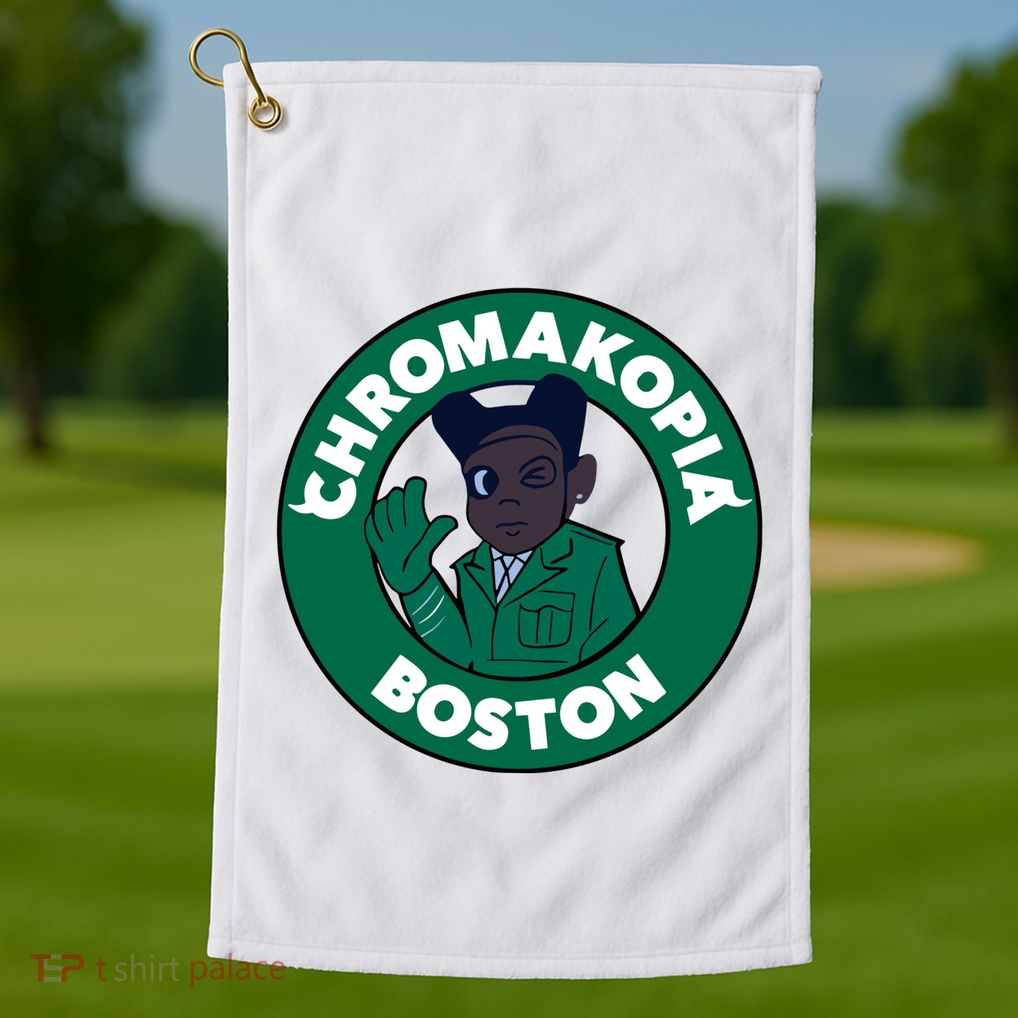 C.H.R.O.M.A.K.O.P.I.A Boston Golf Towel