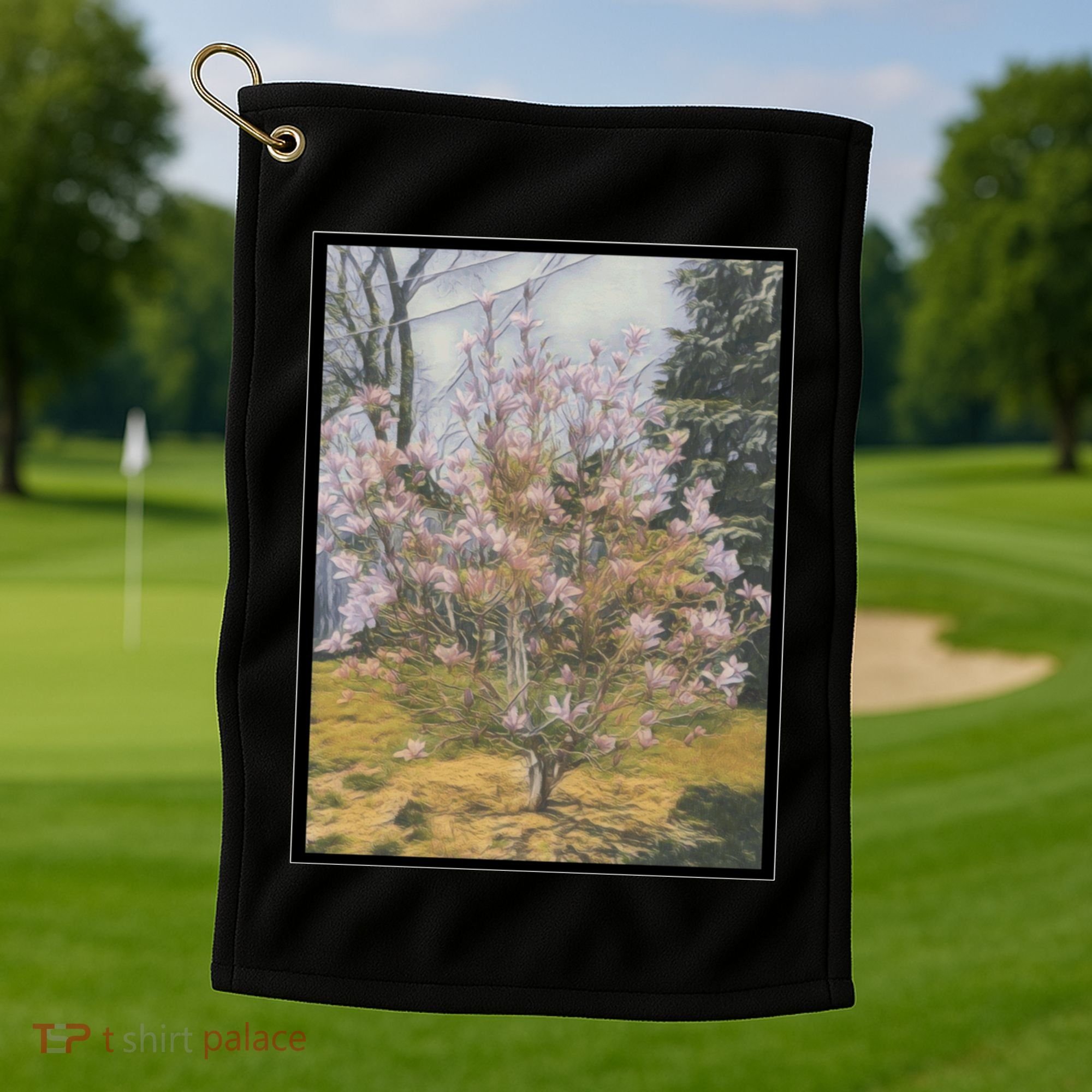 Cherry Blossoms Golf Towel