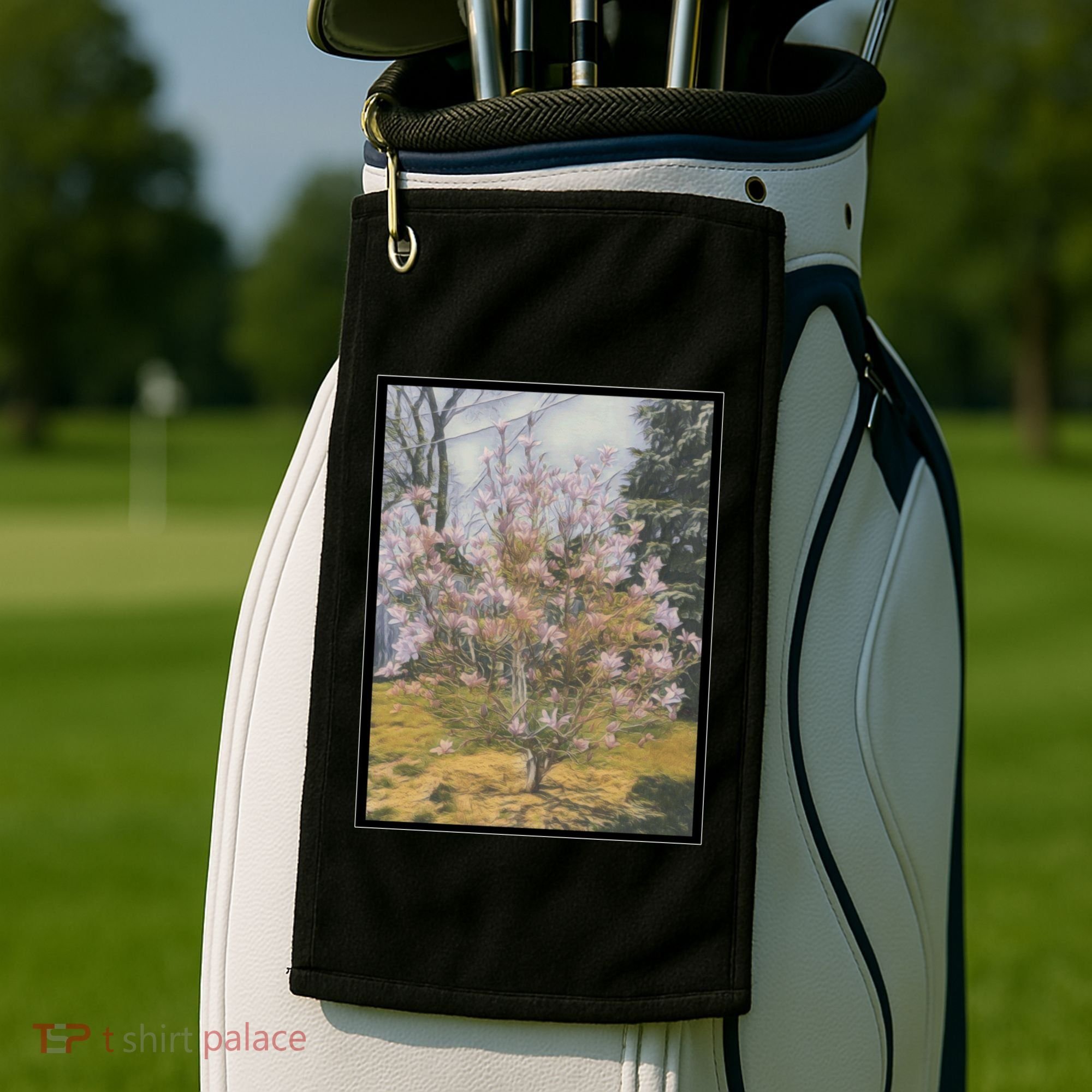 Cherry Blossoms Golf Towel