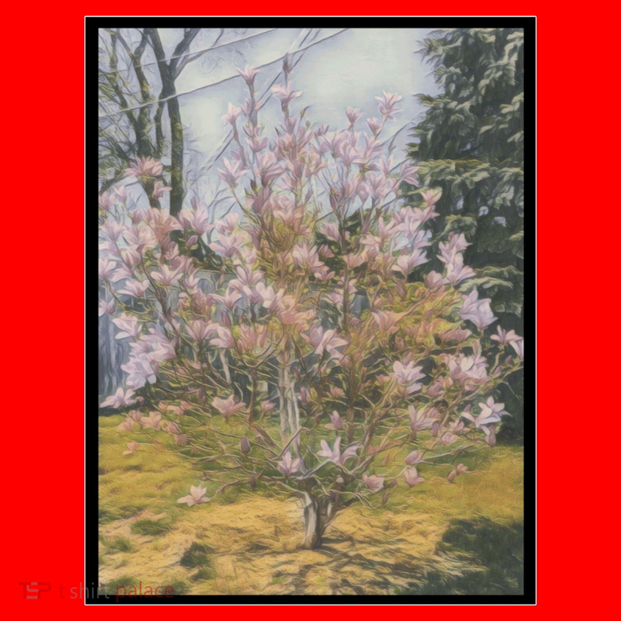 Cherry Blossoms Santa Hat