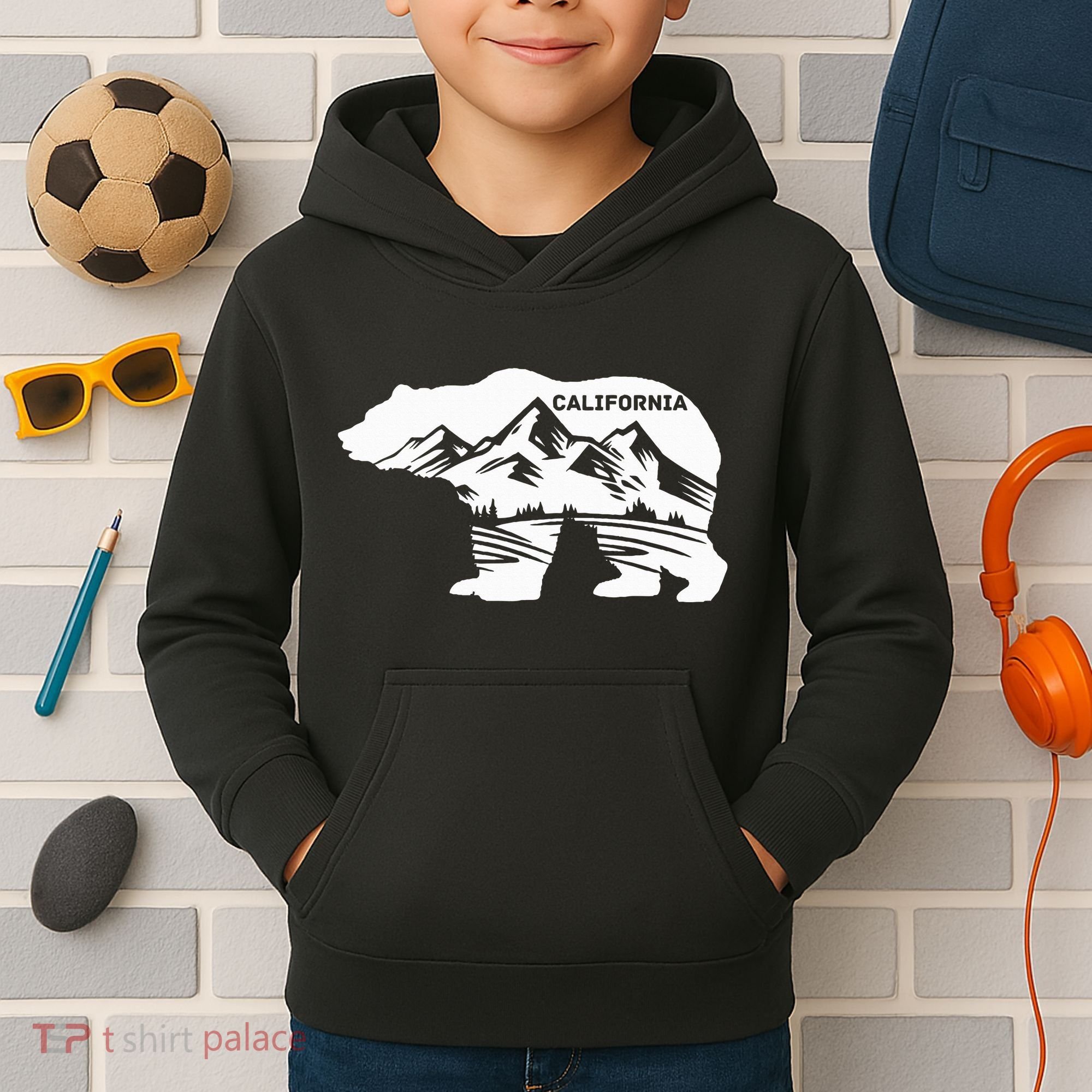California Bear California Republic Kids Hoodie