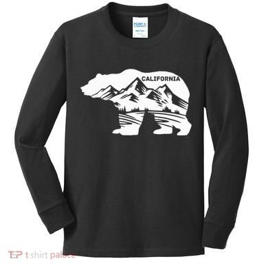 California Bear California Republic Kids Long Sleeve Shirt