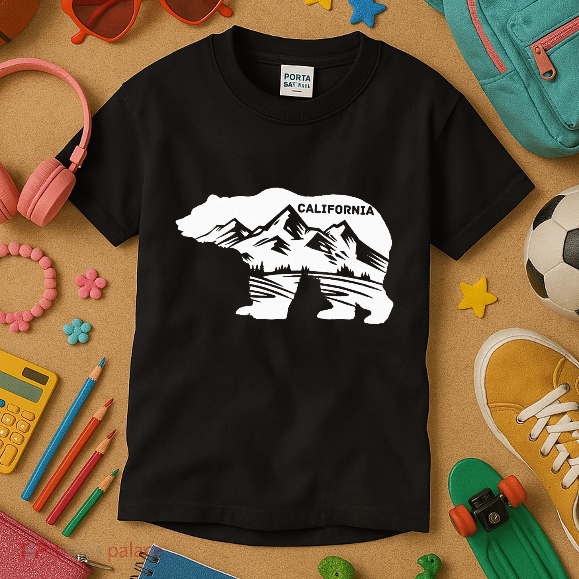 California Bear California Republic Kids T-Shirt