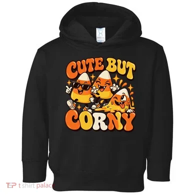 Cute But Corny Candy Corn Halloween Toddler Hoodie