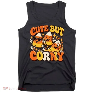 Cute But Corny Candy Corn Halloween Tank Top