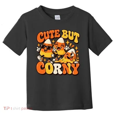 Cute But Corny Candy Corn Halloween Toddler T-Shirt