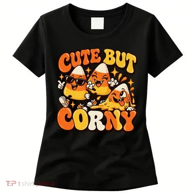 Cute But Corny Candy Corn Halloween Women's T-Shirt
