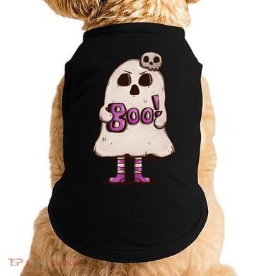 Cute Boo Creepy Scary Skull Skeleton Doggie Tank