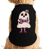 Cute Boo Creepy Scary Skull Skeleton Doggie Tank thumb 0