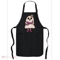 Cute Boo Creepy Scary Skull Skeleton Apron thumb 0