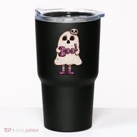 Cute Boo Creepy Scary Skull Skeleton Tumbler thumb 0