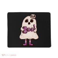 Cute Boo Creepy Scary Skull Skeleton Mousepad thumb 0