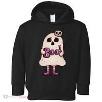 Cute Boo Creepy Scary Skull Skeleton Toddler Hoodie thumb 0