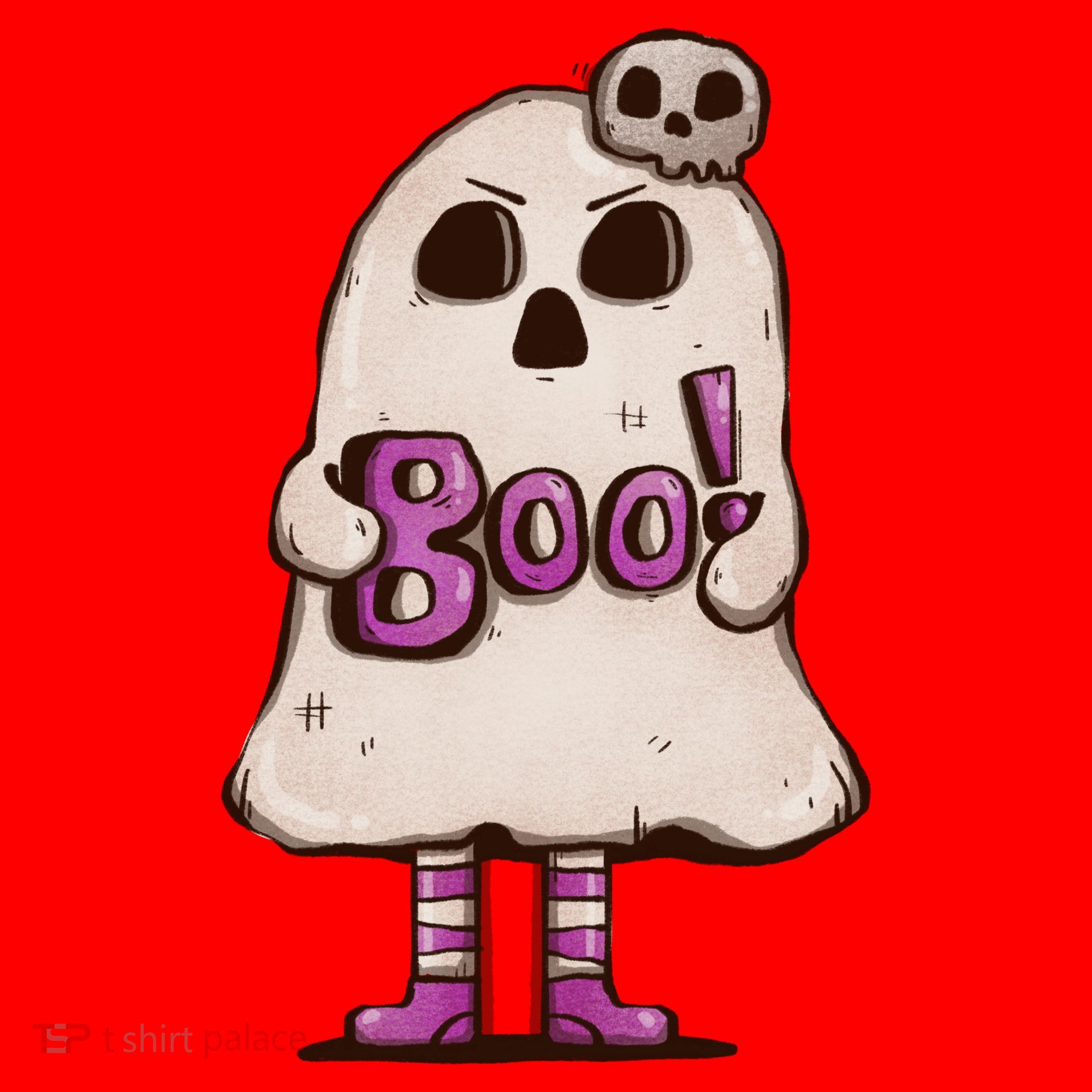 Cute Boo Creepy Scary Skull Skeleton Santa Hat