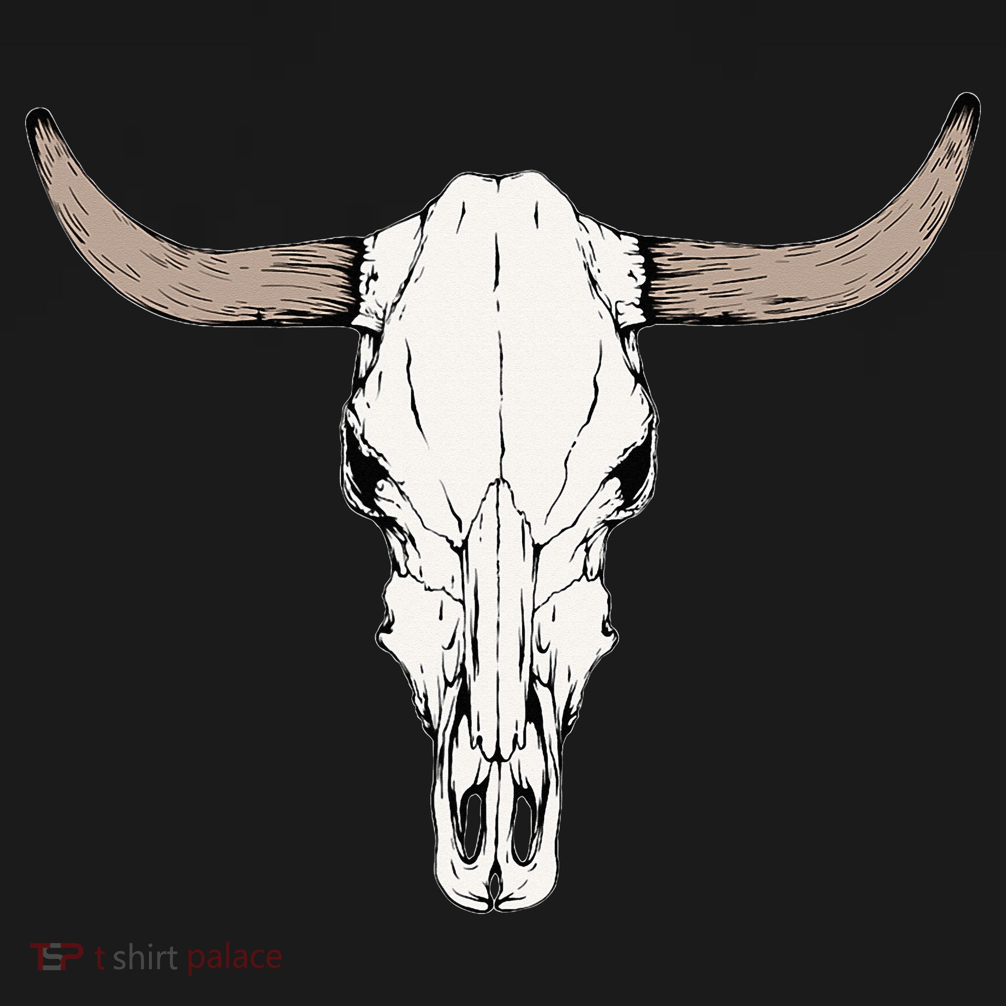 Cow Bull Cattle Skull Head Western Animal Sweatshirt