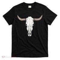 Cow Bull Cattle Skull Head Western Animal T-Shirt thumb 0