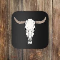 Cow Bull Cattle Skull Head Western Animal Coaster thumb 0