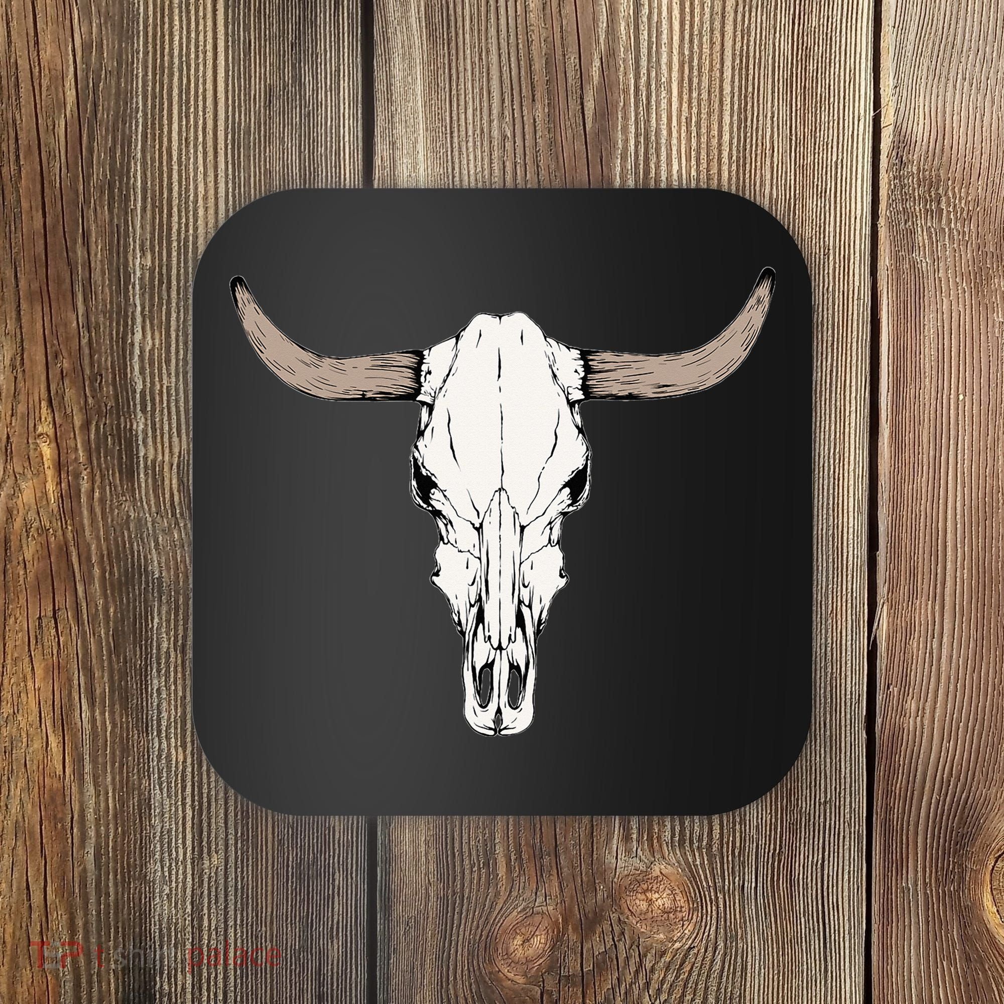 Cow Bull Cattle Skull Head Western Animal Coaster