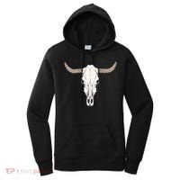 Cow Bull Cattle Skull Head Western Animal Women's Hoodie thumb 0