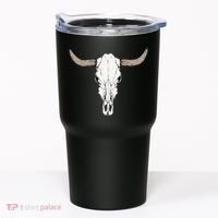 Cow Bull Cattle Skull Head Western Animal Tumbler thumb 0
