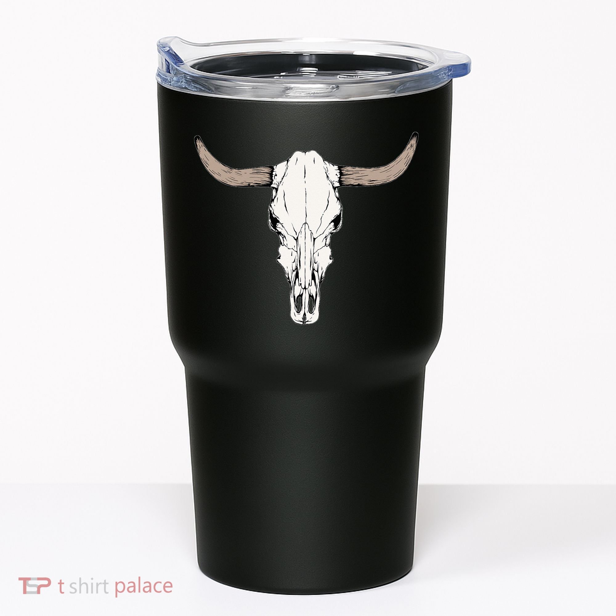 Cow Bull Cattle Skull Head Western Animal Tumbler