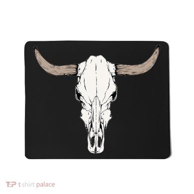 Cow Bull Cattle Skull Head Western Animal Mousepad