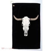 Cow Bull Cattle Skull Head Western Animal Golf Towel thumb 0