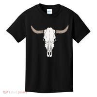Cow Bull Cattle Skull Head Western Animal Kids T-Shirt thumb 0