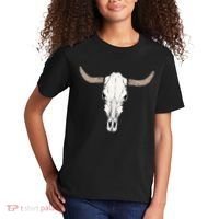 Cow Bull Cattle Skull Head Western Animal Kids T-Shirt thumb 2