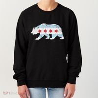 California Bear Chicago Flag Transplant Family Home Women's Sweatshirt thumb 0