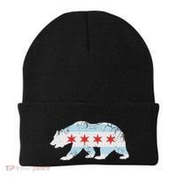 California Bear Chicago Flag Transplant Family Home Beanie thumb 0