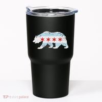 California Bear Chicago Flag Transplant Family Home Tumbler thumb 0
