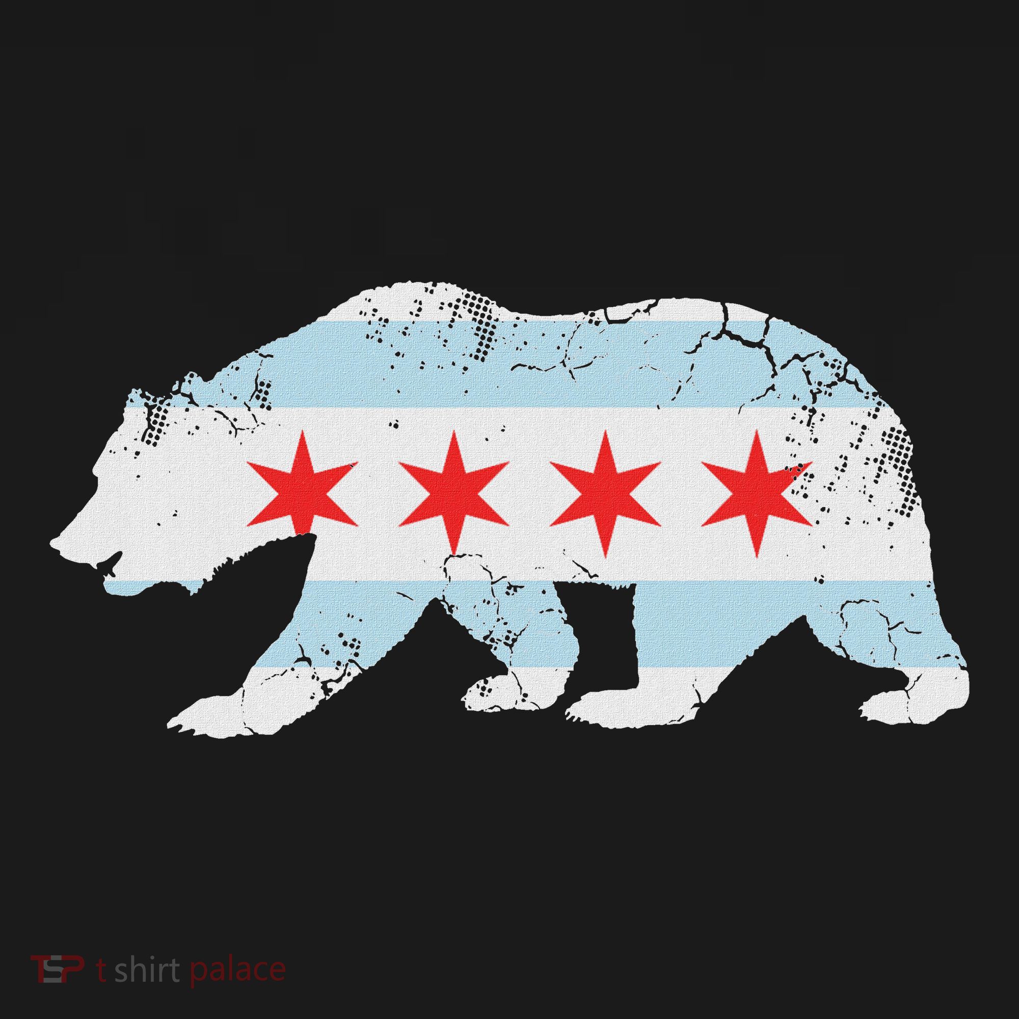 California Bear Chicago Flag Transplant Family Home Mousepad