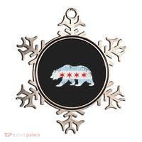 California Bear Chicago Flag Transplant Family Home Ornament thumb 0
