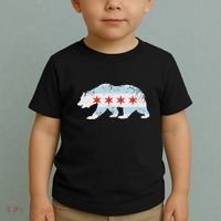 California Bear Chicago Flag Transplant Family Home Toddler T-Shirt thumb 2