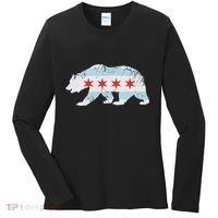 California Bear Chicago Flag Transplant Family Home Women's Long Sleeve Shirt thumb 0