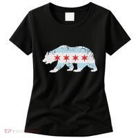 California Bear Chicago Flag Transplant Family Home Women's T-Shirt thumb 0