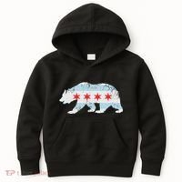 California Bear Chicago Flag Transplant Family Home Kids Hoodie thumb 0