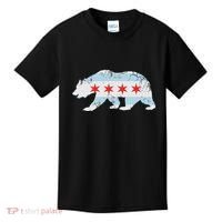 California Bear Chicago Flag Transplant Family Home Kids T-Shirt thumb 0